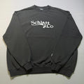 NWT Schlatt & Co Crewneck Sweatshirt Men's Medium Black Long Sleeve Y2K Sports