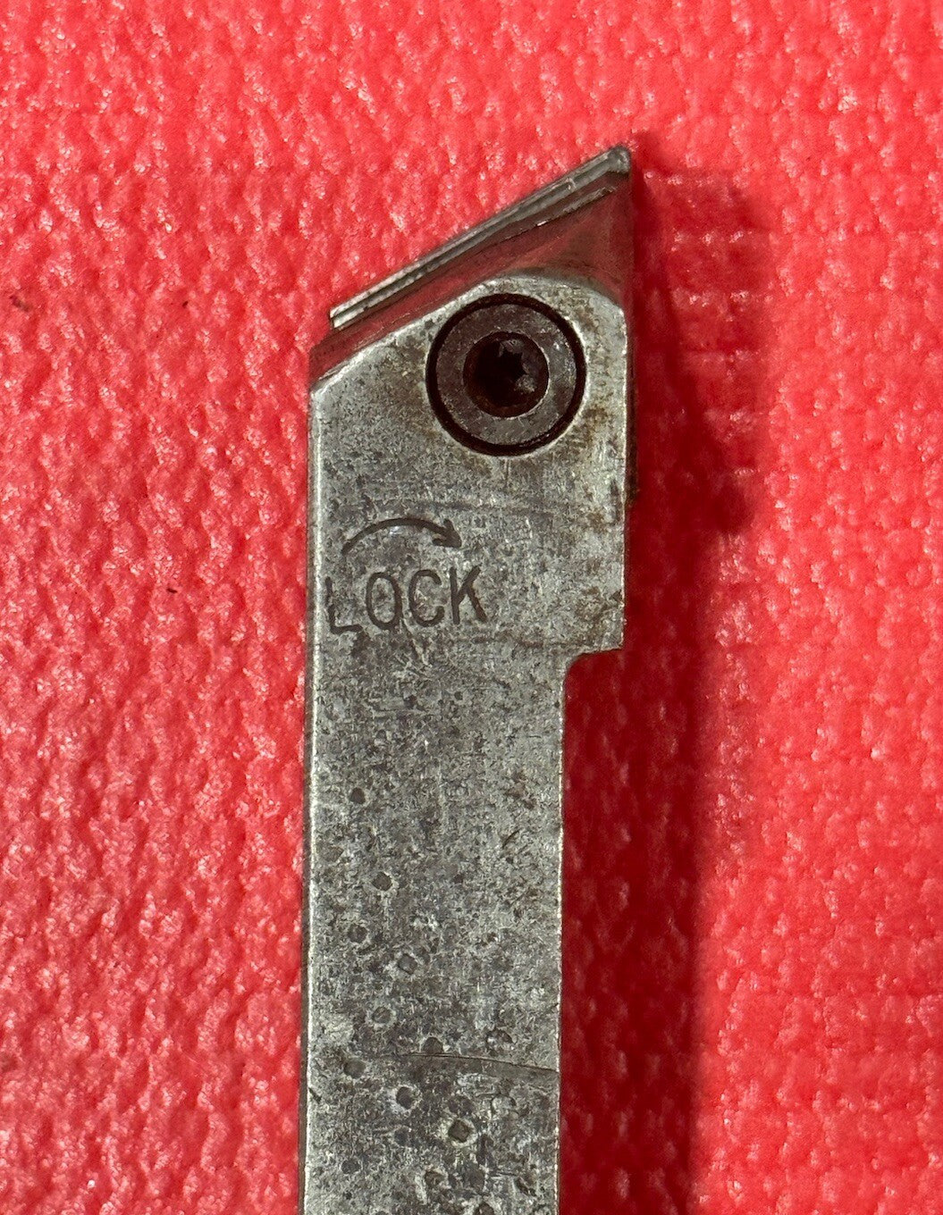 Vintage CARBOLOY TGR-85-5 INDEXABLE TOOL HOLDER