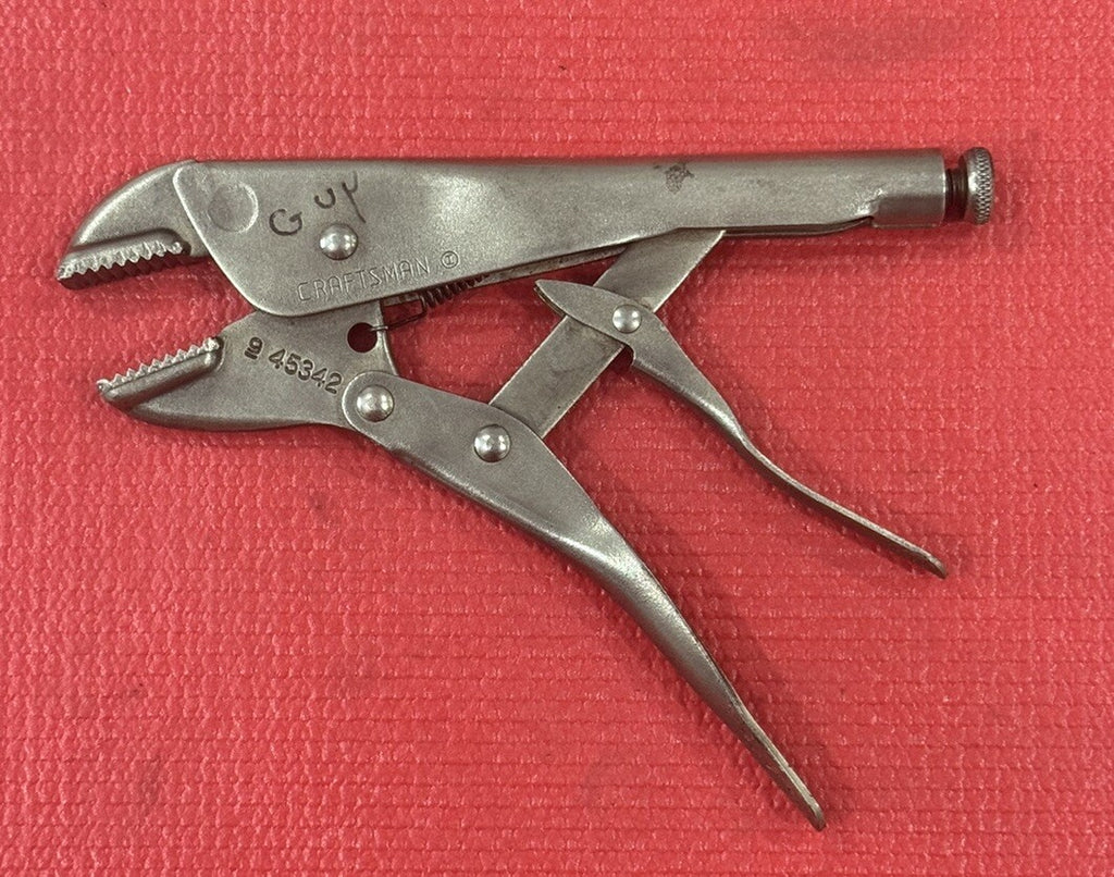 Vintage Craftsman 9 45342, Vise-Grip 7" Straight Jaw Locking Pliers Made in USA