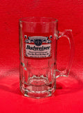 Vintage NEW 1997 Budweiser Anheuser Busch Beer Mug Heavy Glass 8” Tall