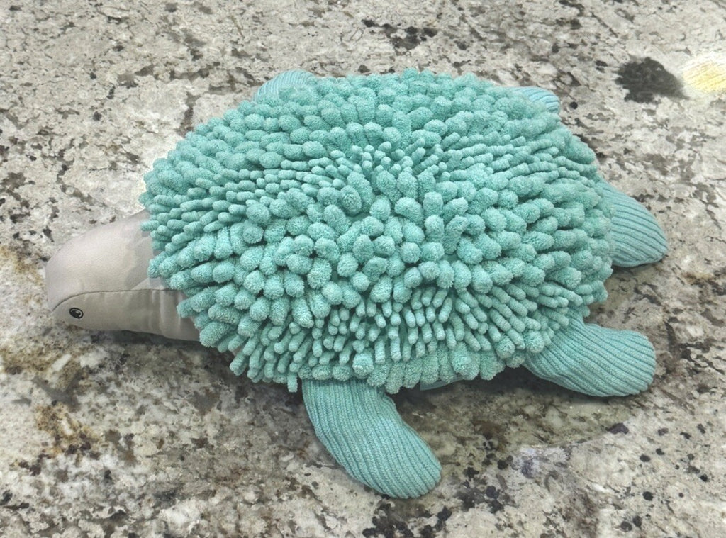 NEW Norwex Pet with a Purpose Chenille Sea Turtle Stuffed Animal with BacLock