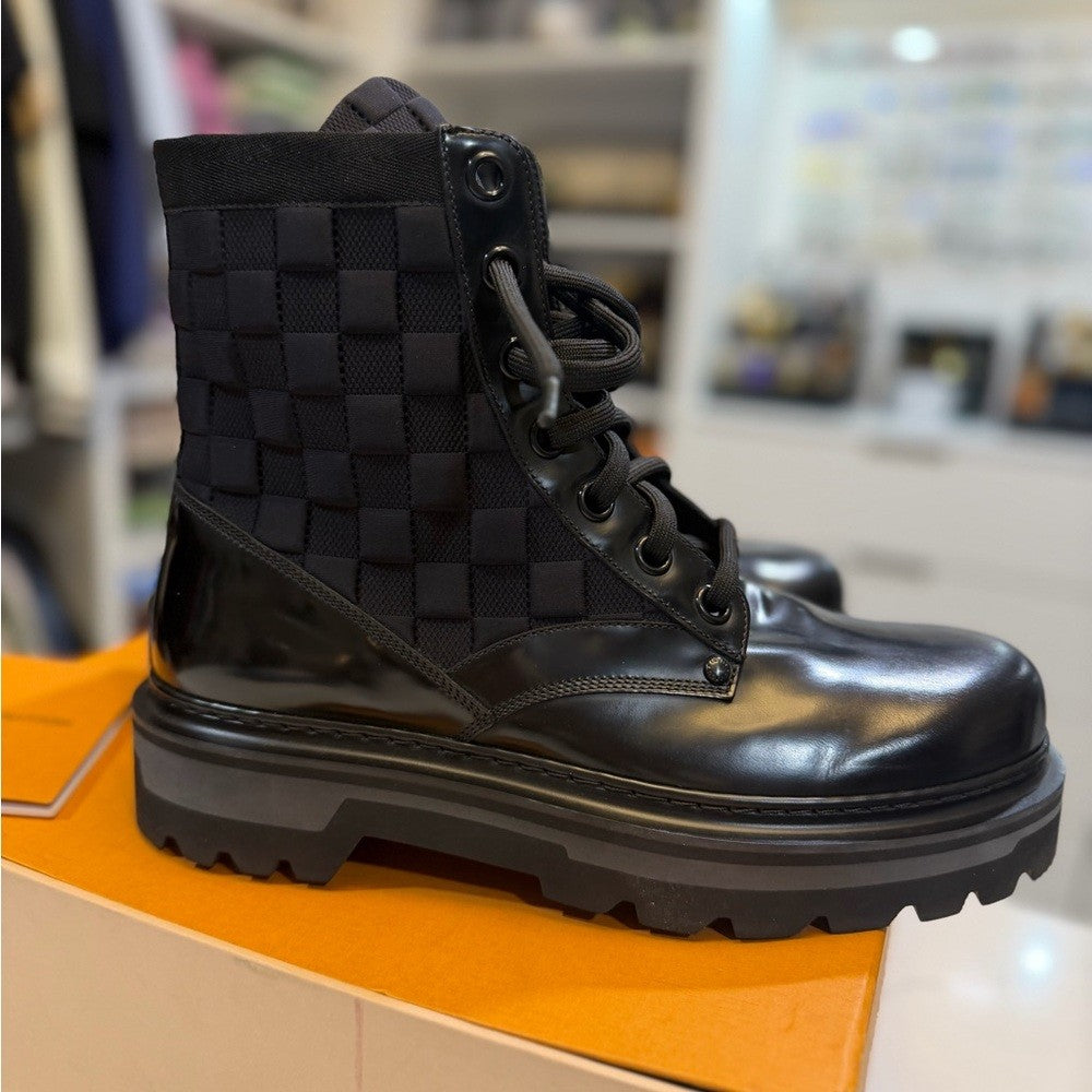Louis Vuitton Ranger Damier Leather Boots