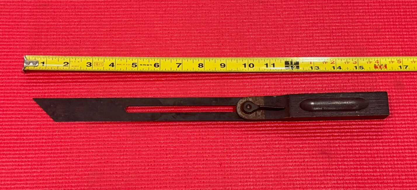 Vintage Stanley No. 25 Sliding 10” T Bevel Square Rosewood & Brass Made in USA