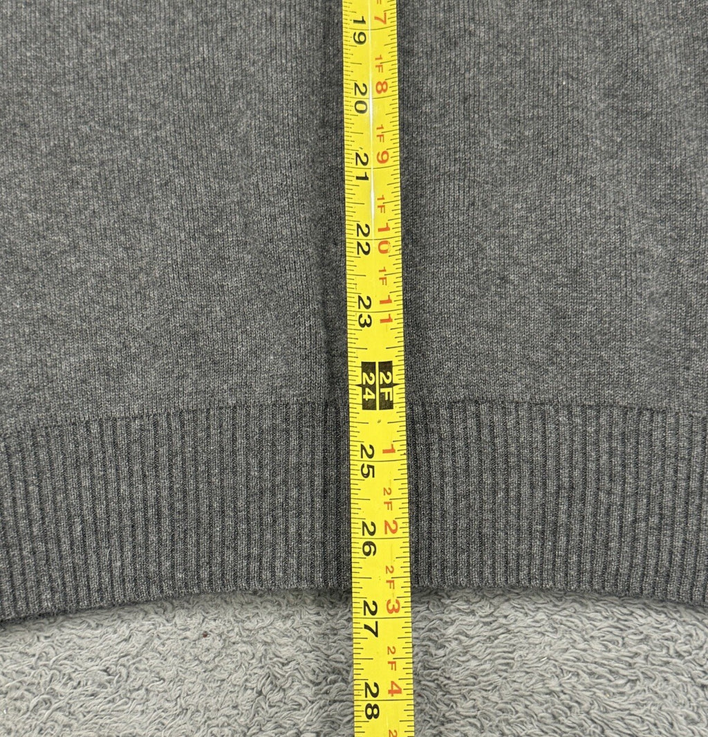 Guess Men's Size Large Black & Gray Sweater with Zipper Design
