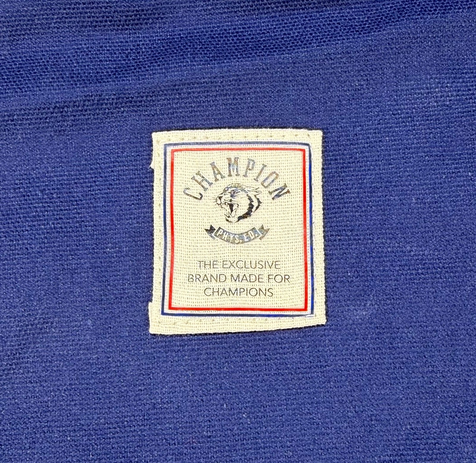 NWT Champion Canvas Duffel Bag Navy Blue Embroidered Logo Travel Weekender Gym