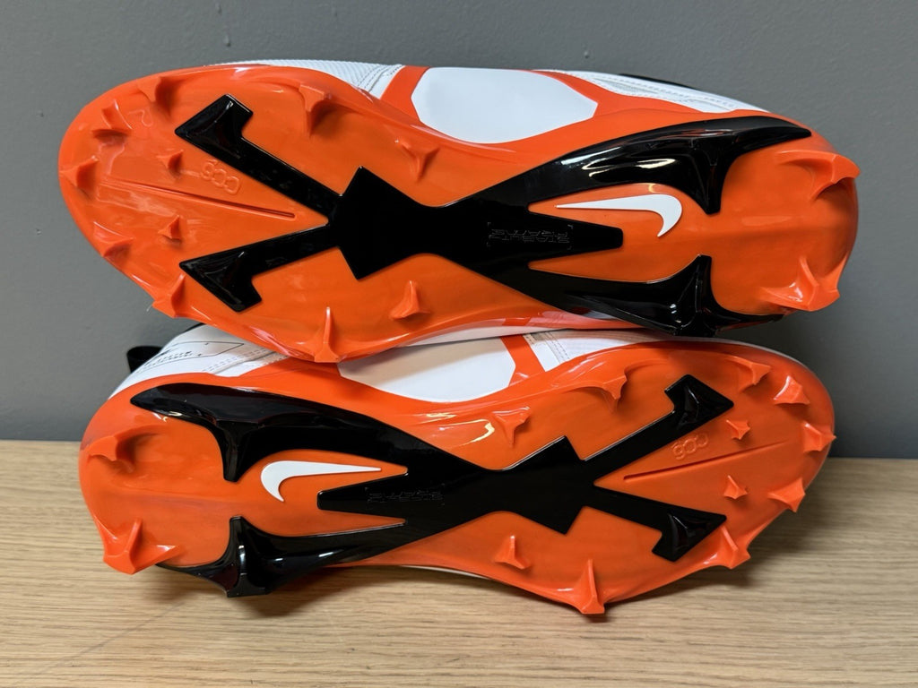 NEW Nike Alpha Menace Football Cleats MEN'S SIZE 13 White | Orange | Black