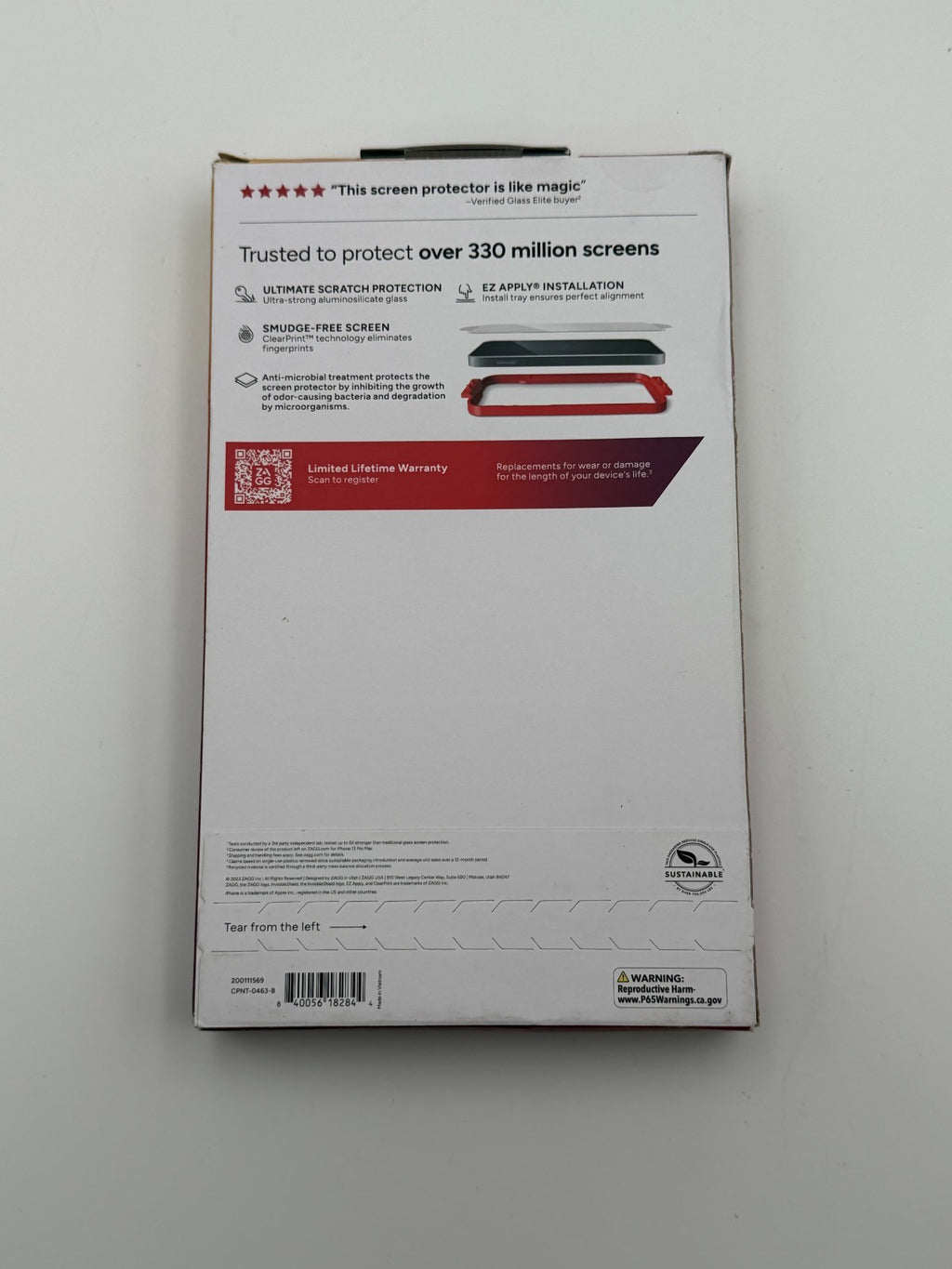 ZAGG Invisible Shield Glass Elite Privacy Screen Protector For iPhone 15 Plus
