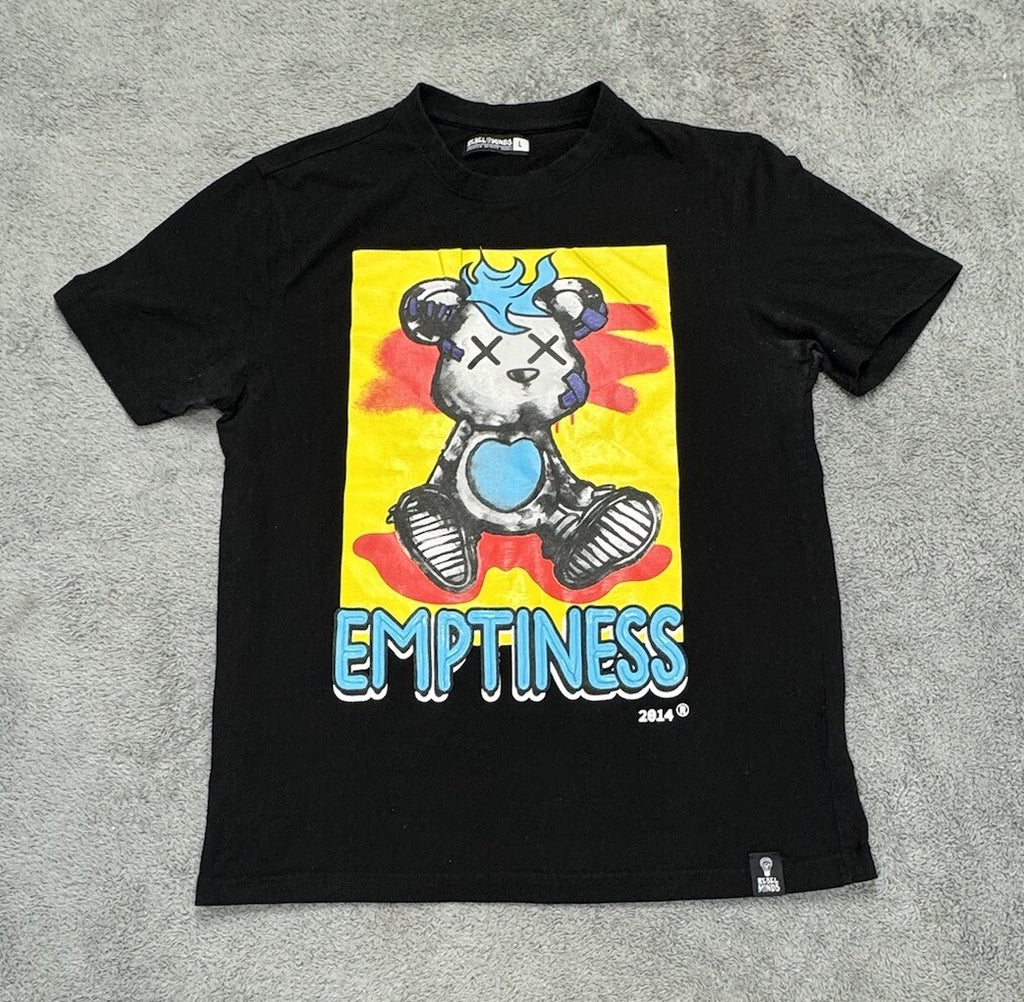 Rebel Minds Men's Size L Emptiness Bear Graphic T-shirt