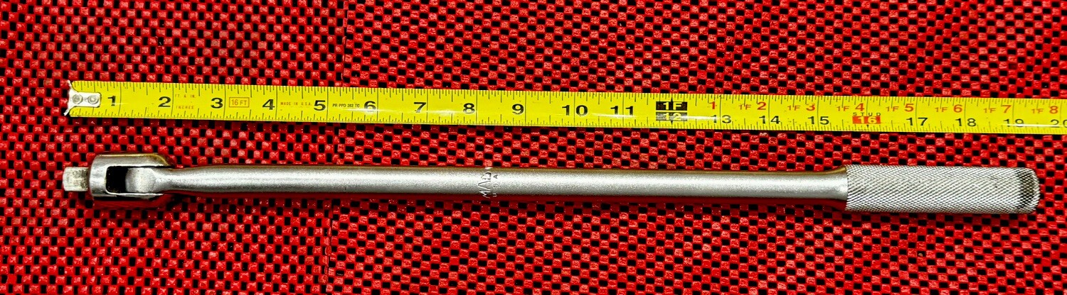 Mac Tools V18F 1/2" DR Flex Head 19" Breaker Bar Built-In Extension Made In USA