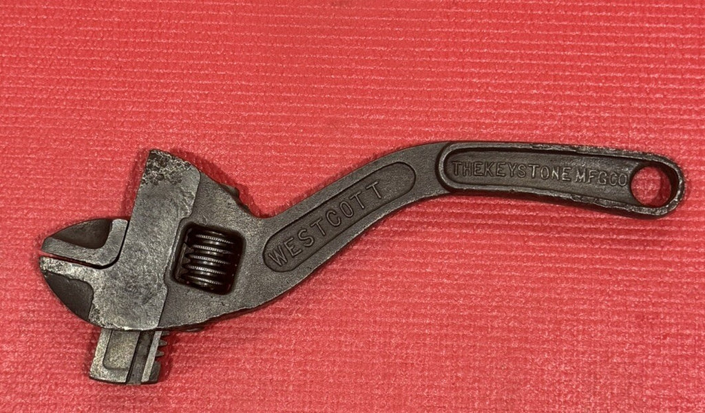 Westcott The Keystone MFG No.80 10” Adjustable Wrench S Curved Handle Buffalo NY