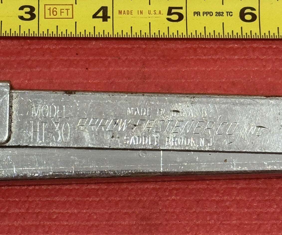 Arrow Fastener Hammer Model HT-30 Made In USA For Staples T-30 T32 Heavy Duty
