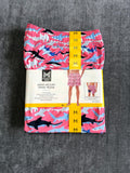 NWT Member's Mark Resort Swim Trunks Men's Medium Pink Fish Print UPF 50+ Lined