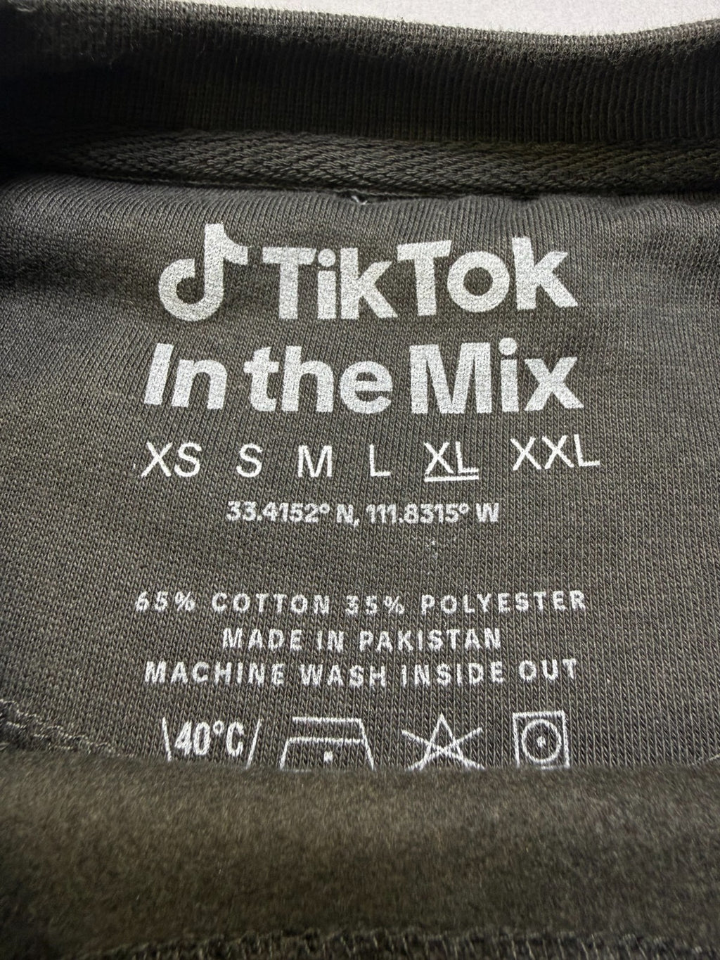NWT TikTok See You In The Mix T-Shirt Men's XL Black Graphic Print Short Sleeve