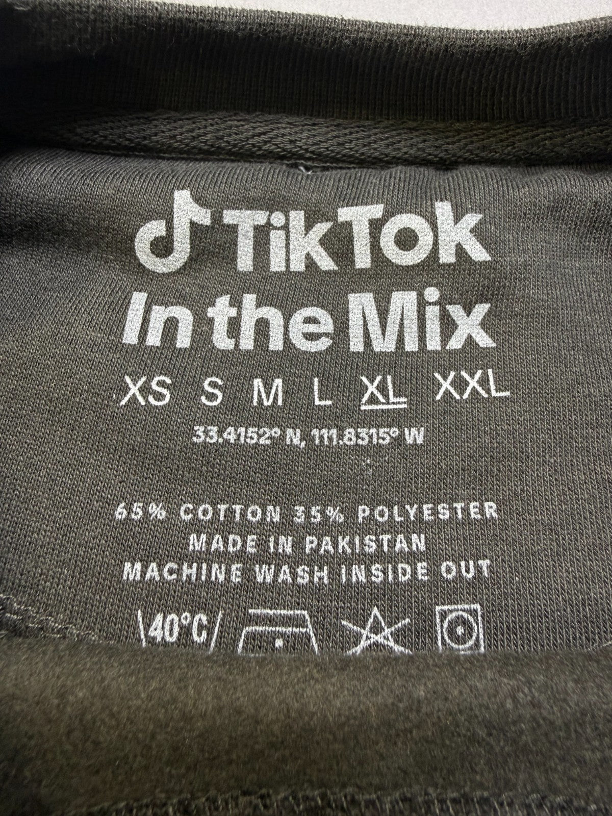 NWT TikTok See You In The Mix T-Shirt Men's XL Black Graphic Print Short Sleeve