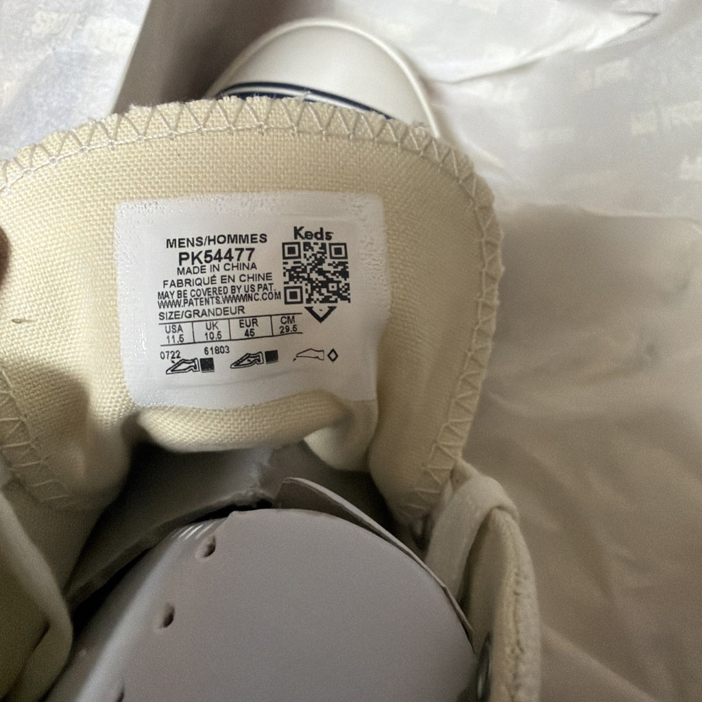 Pro-Keds Royal Men's size 11.5 Hi Lace Up White Leather Canvas Shoes Sneaker