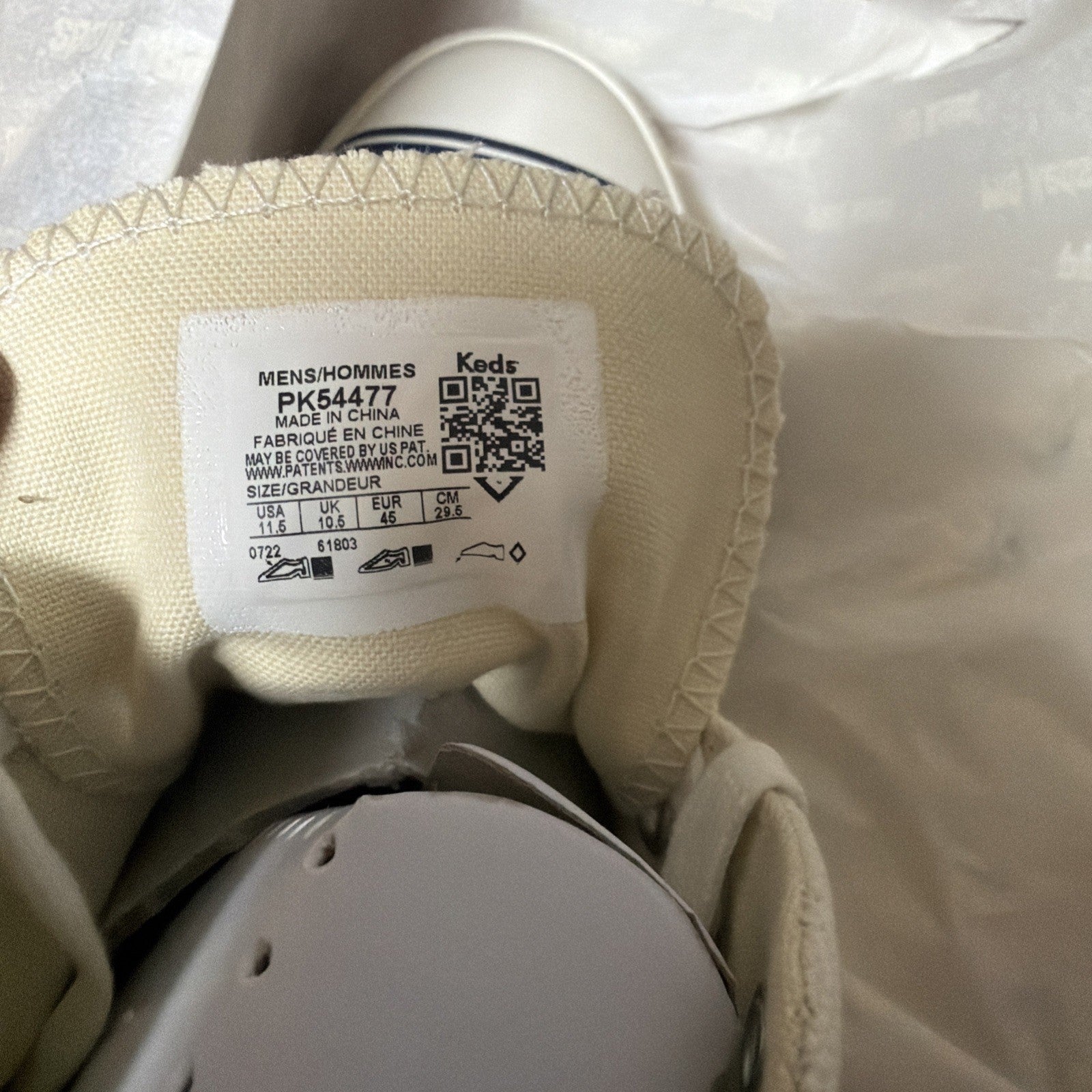 Pro-Keds Royal Men's size 11.5 Hi Lace Up White Leather Canvas Shoes Sneaker