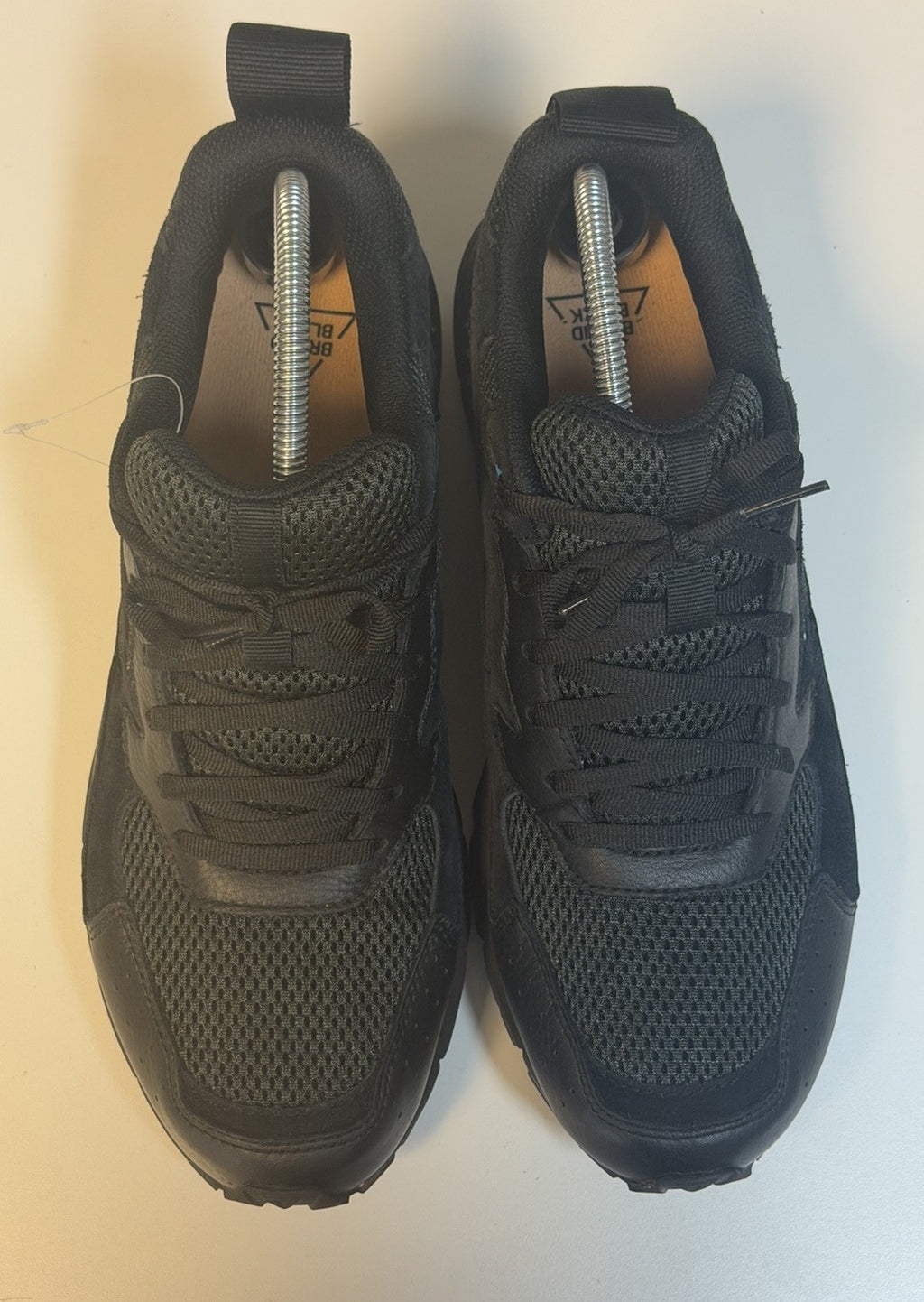 Brandblack Los Angeles Black Gray Mesh Low Top Grid Sneakers Men's Size 11