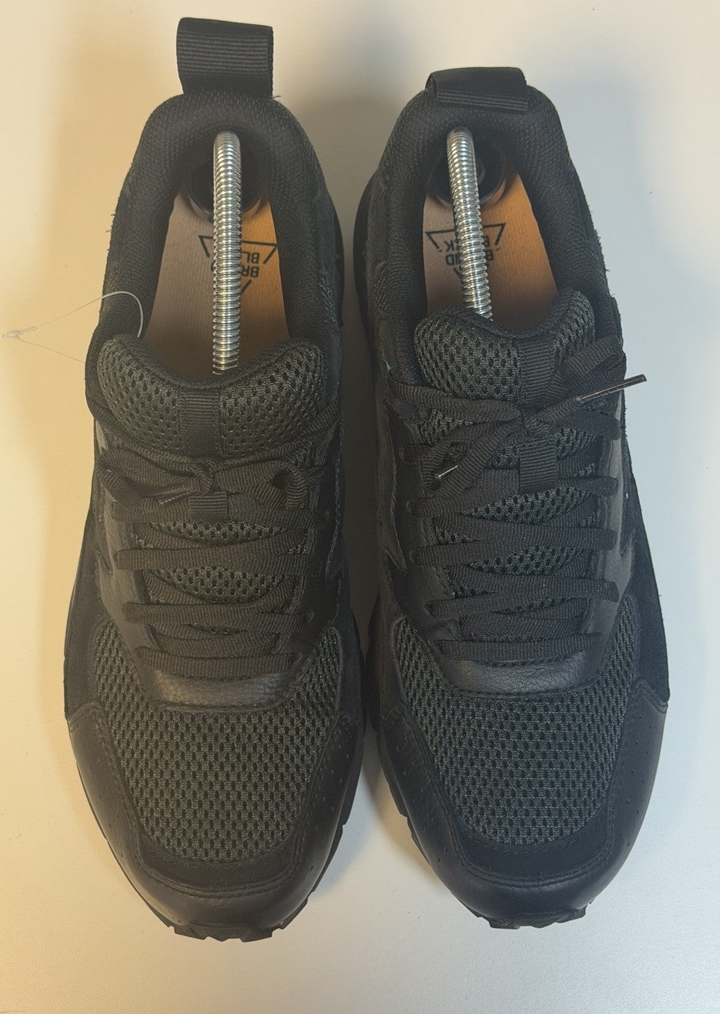 Brandblack Los Angeles Black Gray Mesh Low Top Grid Sneakers Men's Size 11