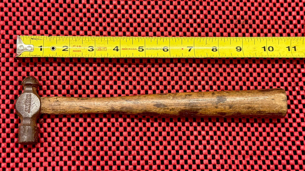 Craftsman Reg TM-M Ball Peen Hammer 12” long 12 oz weight wooden handle USA