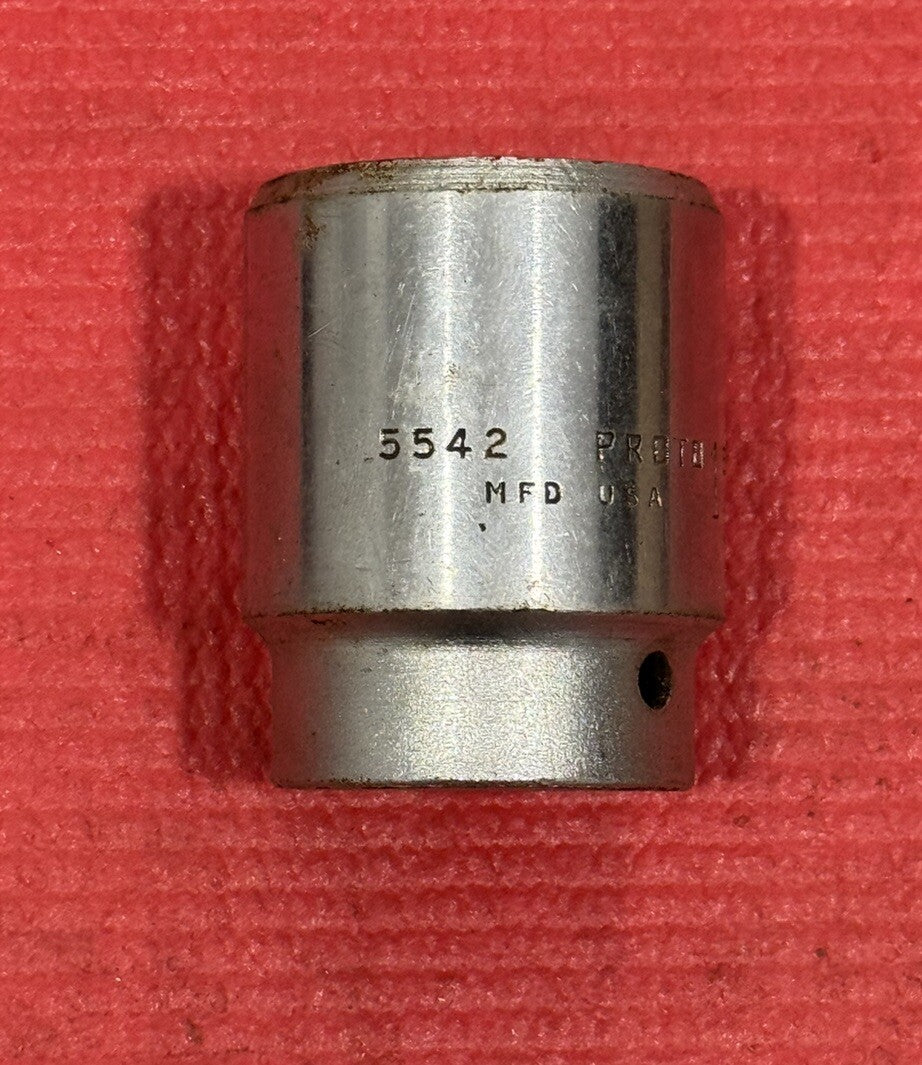 Vintage Proto 5542, 3/4" Drive Chrome 1-5/16" Socket 12PT Made in USA