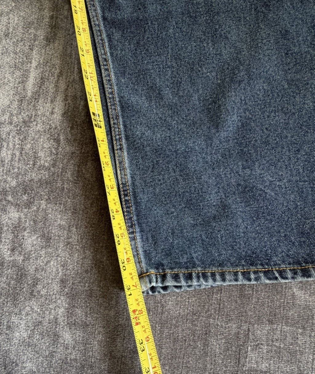 Basic Editions Relaxed Fit Men’s 46W X 32L Denim Blue Dark Jeans Classic NWT
