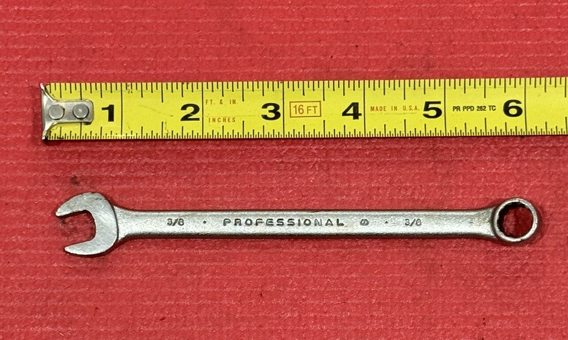 PROTO Professional Tools 1212, SAE 3/8" Combination Wrench 12PT Made in USA