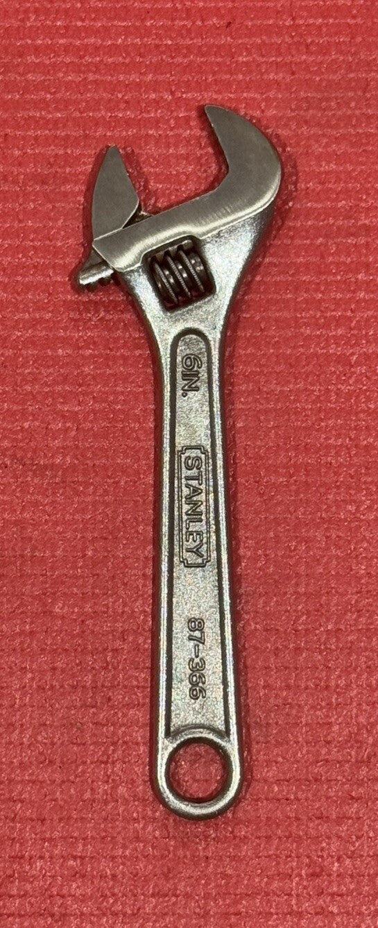 Vintage STANLEY 87-366  6" ADJUSTABLE WRENCH  Crescent Wrench Japan Nice!