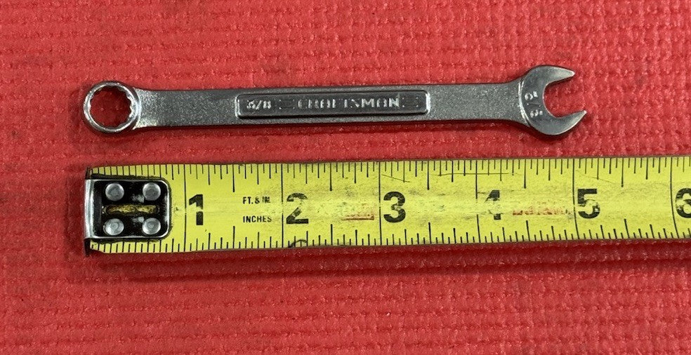 Vintage Craftsman VA 44693 3/8" Combination Wrench 12 Point Made In USA NEW
