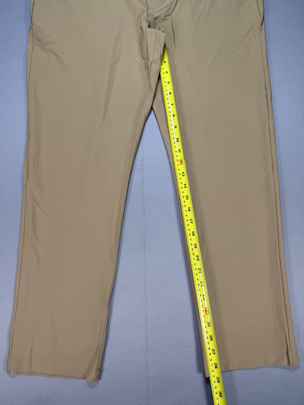 Birdie Bound Regular Fit Golf Pants Men's 38x30 Beige Performance Straight Leg