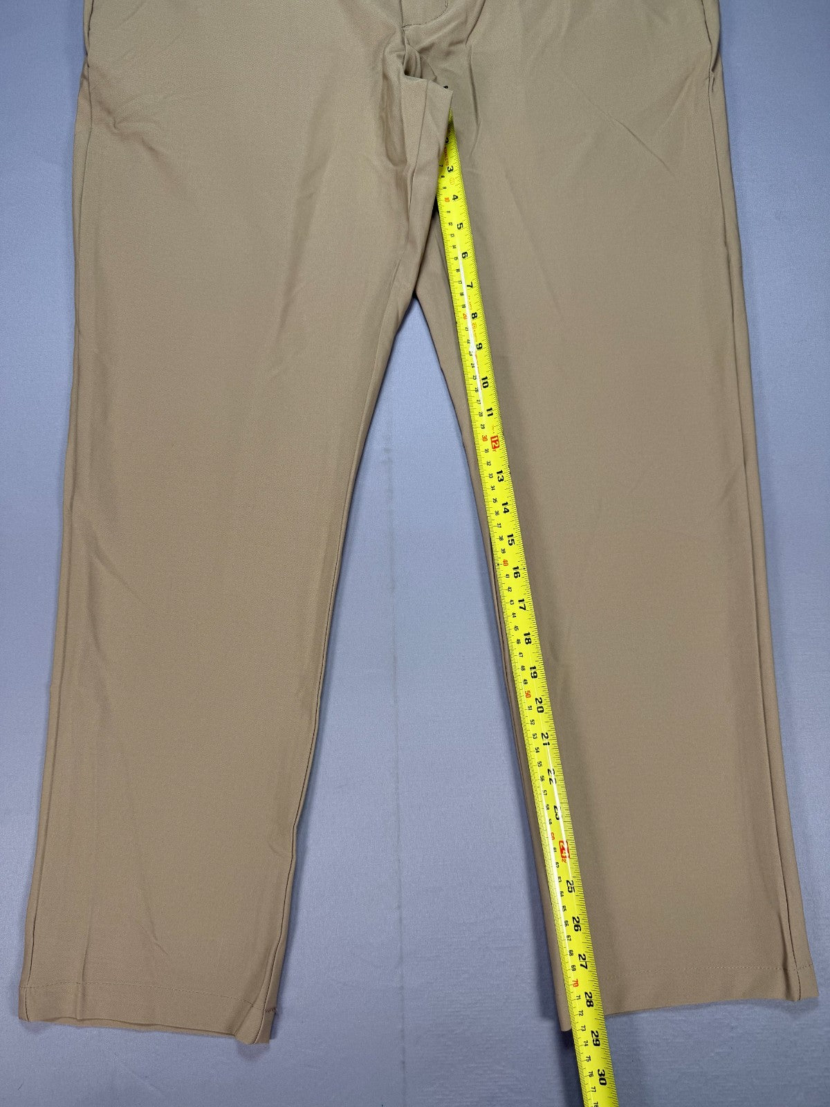 Birdie Bound Regular Fit Golf Pants Men's 38x30 Beige Performance Straight Leg