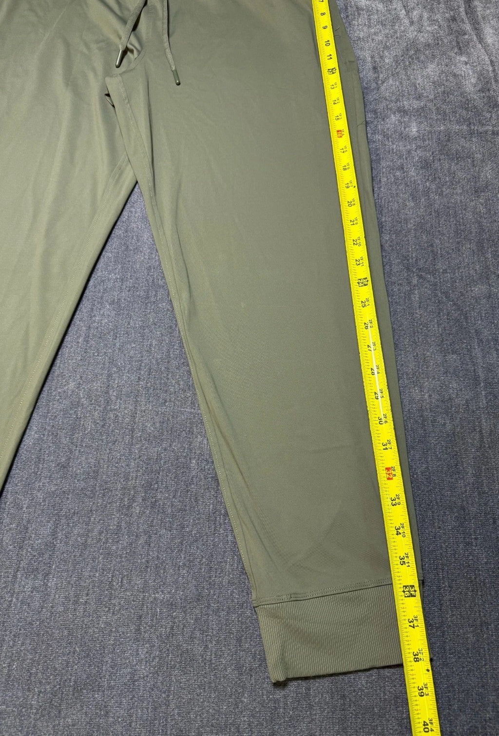 NWT Member's Mark Travel Joggers Women Large Olive Green Relaxed Fit Drawstring
