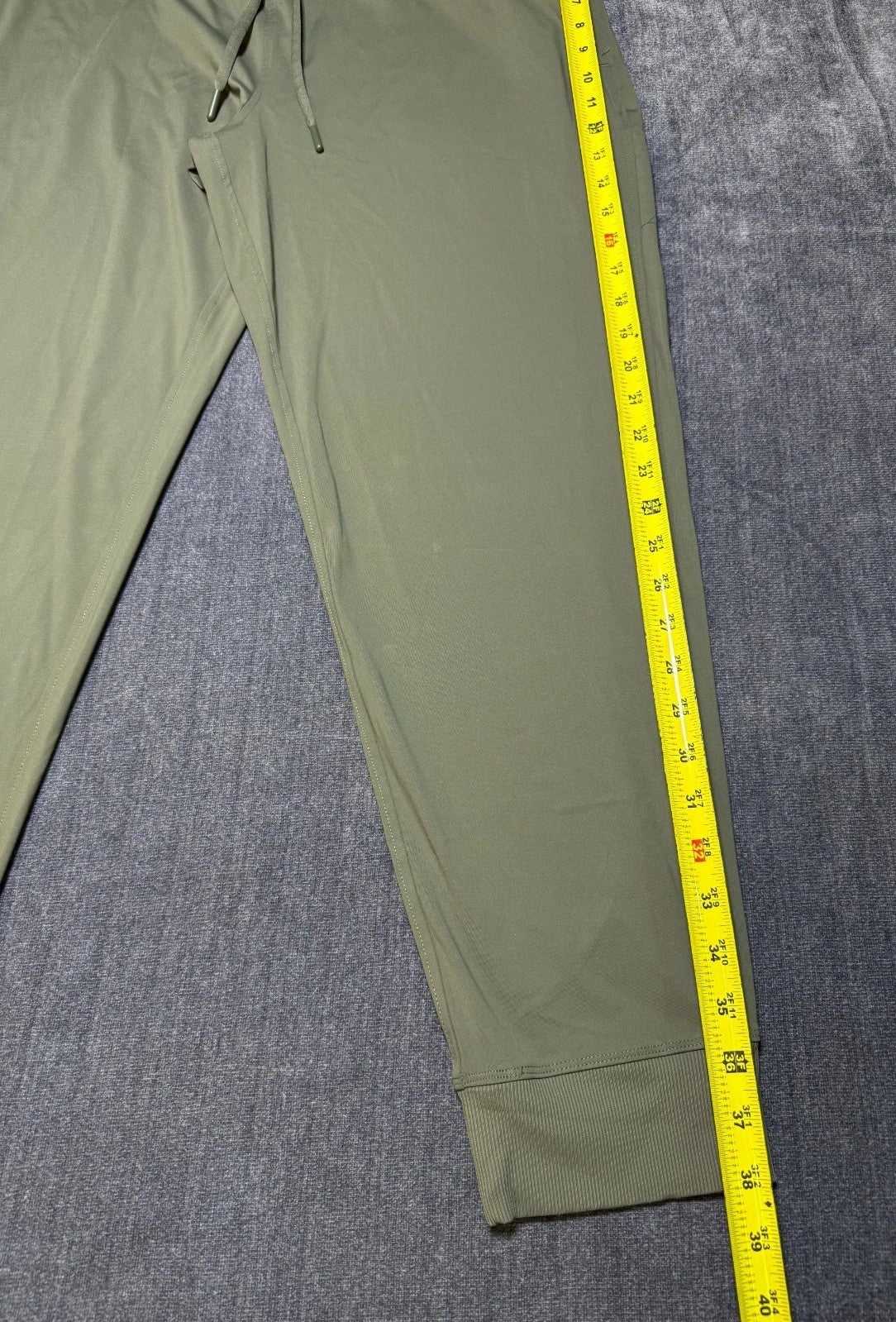 NWT Member's Mark Travel Joggers Women Large Olive Green Relaxed Fit Drawstring