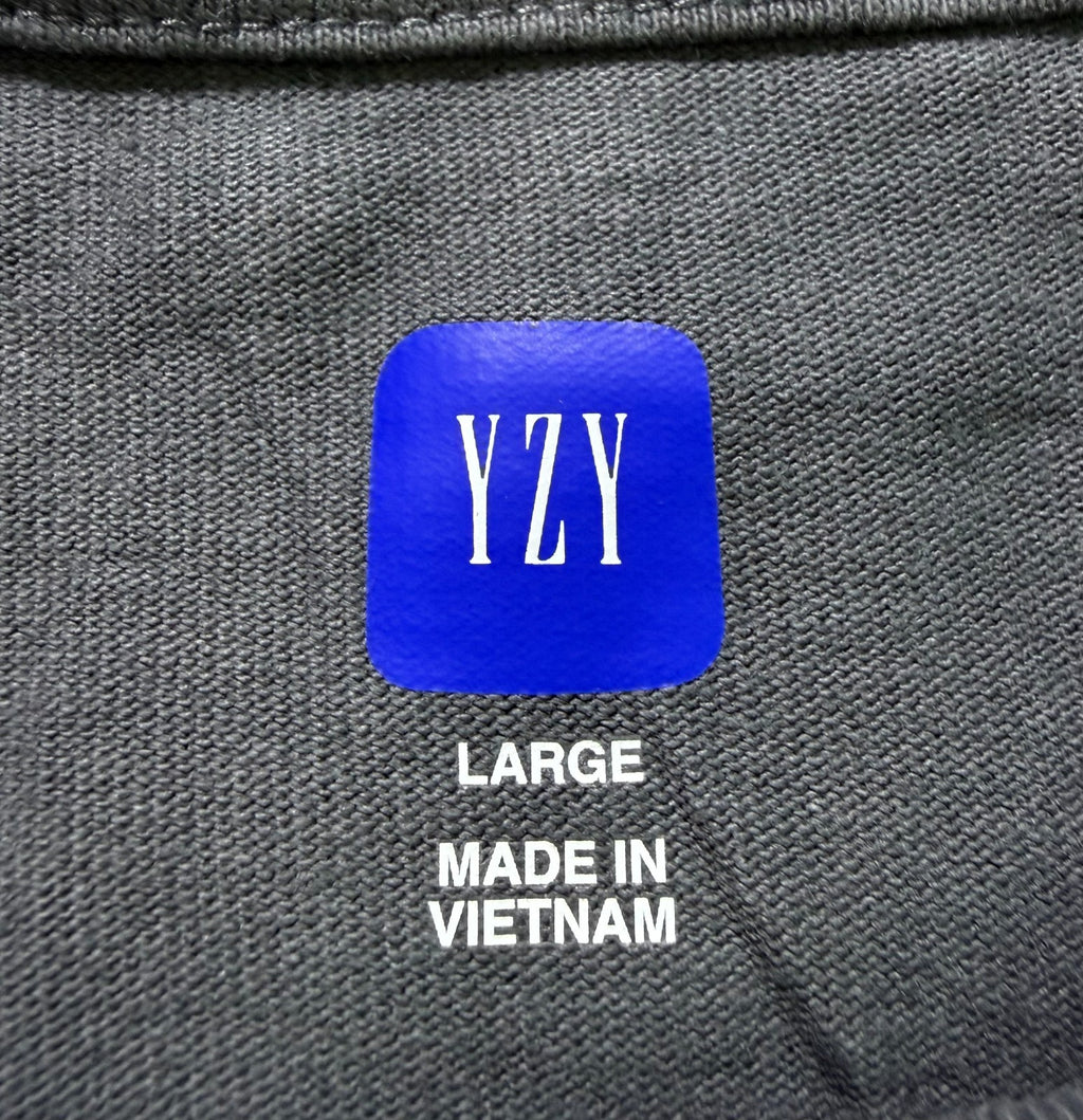 Yeezy YZY Gap Long Sleeve Shirt Men's Large Gray Crew Neck Streetwear Modern