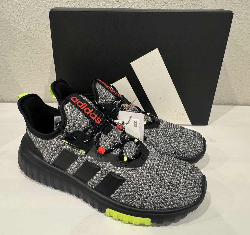 NEW Adidas Kaptir 4.0 Women’s Sneakers Size 6.5 Cloudfoam Black + Green NWB