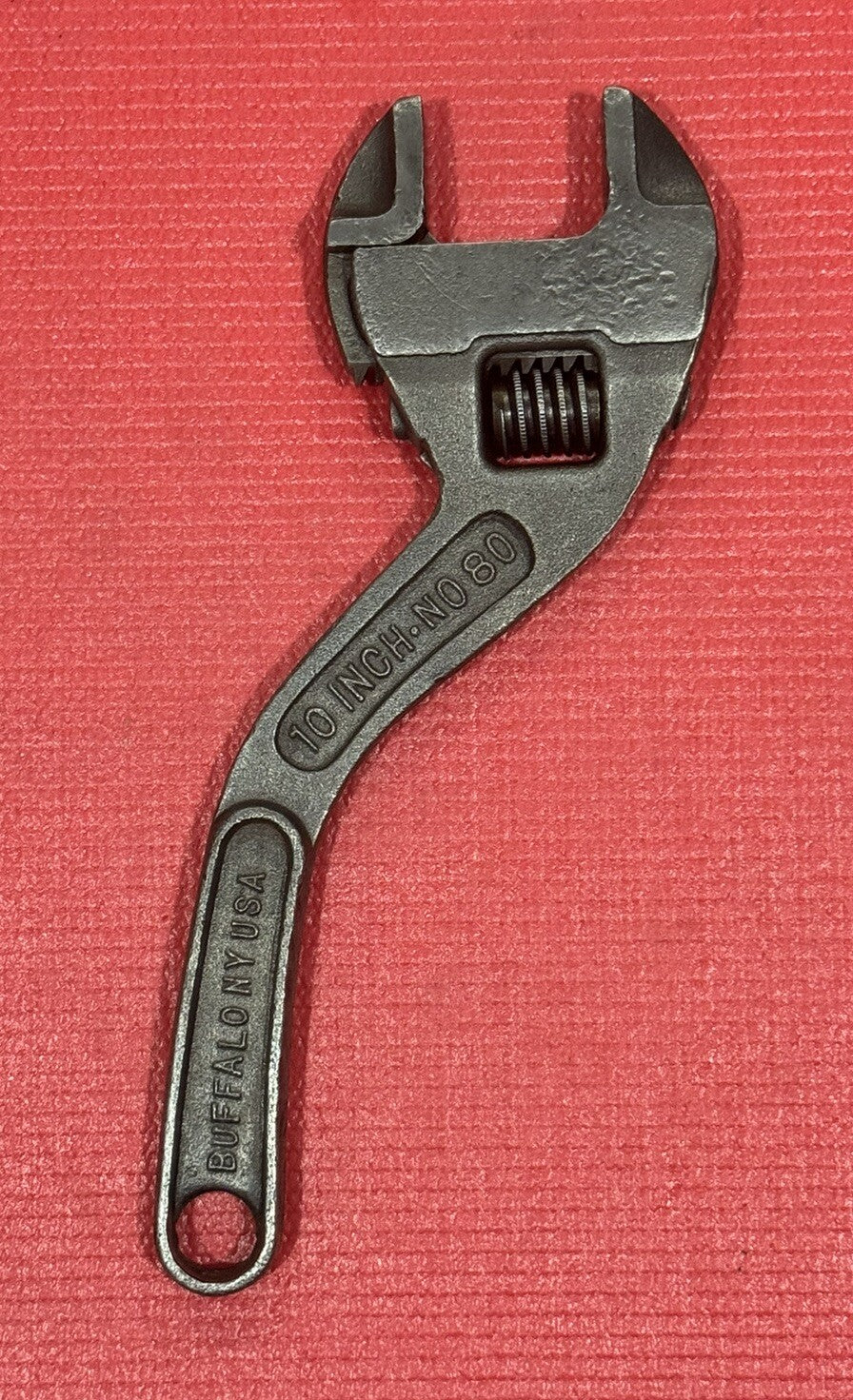 Westcott The Keystone MFG No.80 10” Adjustable Wrench S Curved Handle Buffalo NY