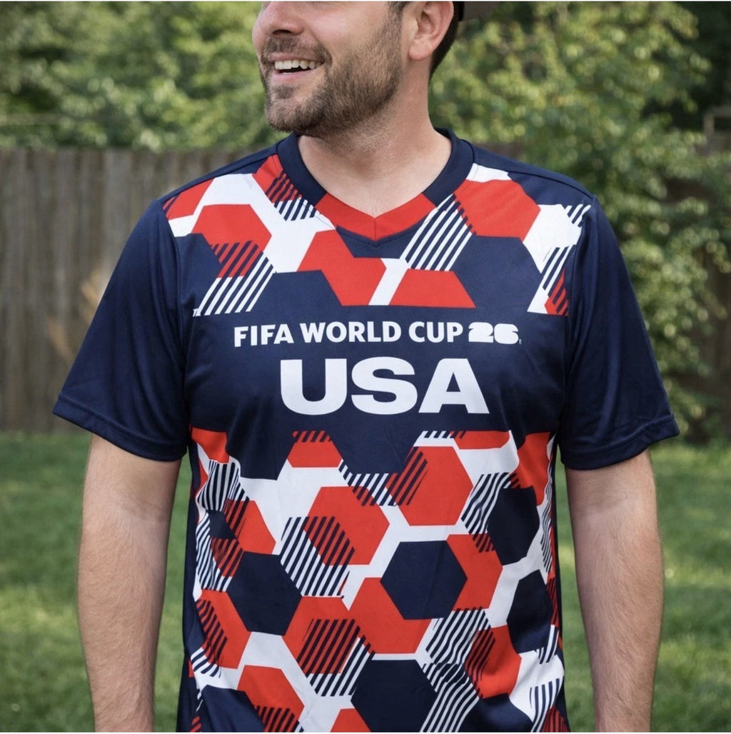2026 FIFA World Cup USA Soccer Jersey M Home Fan Version Hexagon Shirt Official