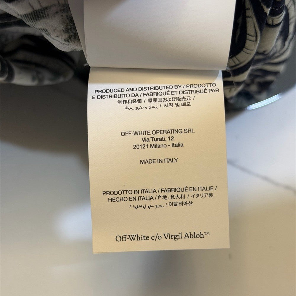 Off-White Moon Sec Skin Twist mini Dress Black and Cream