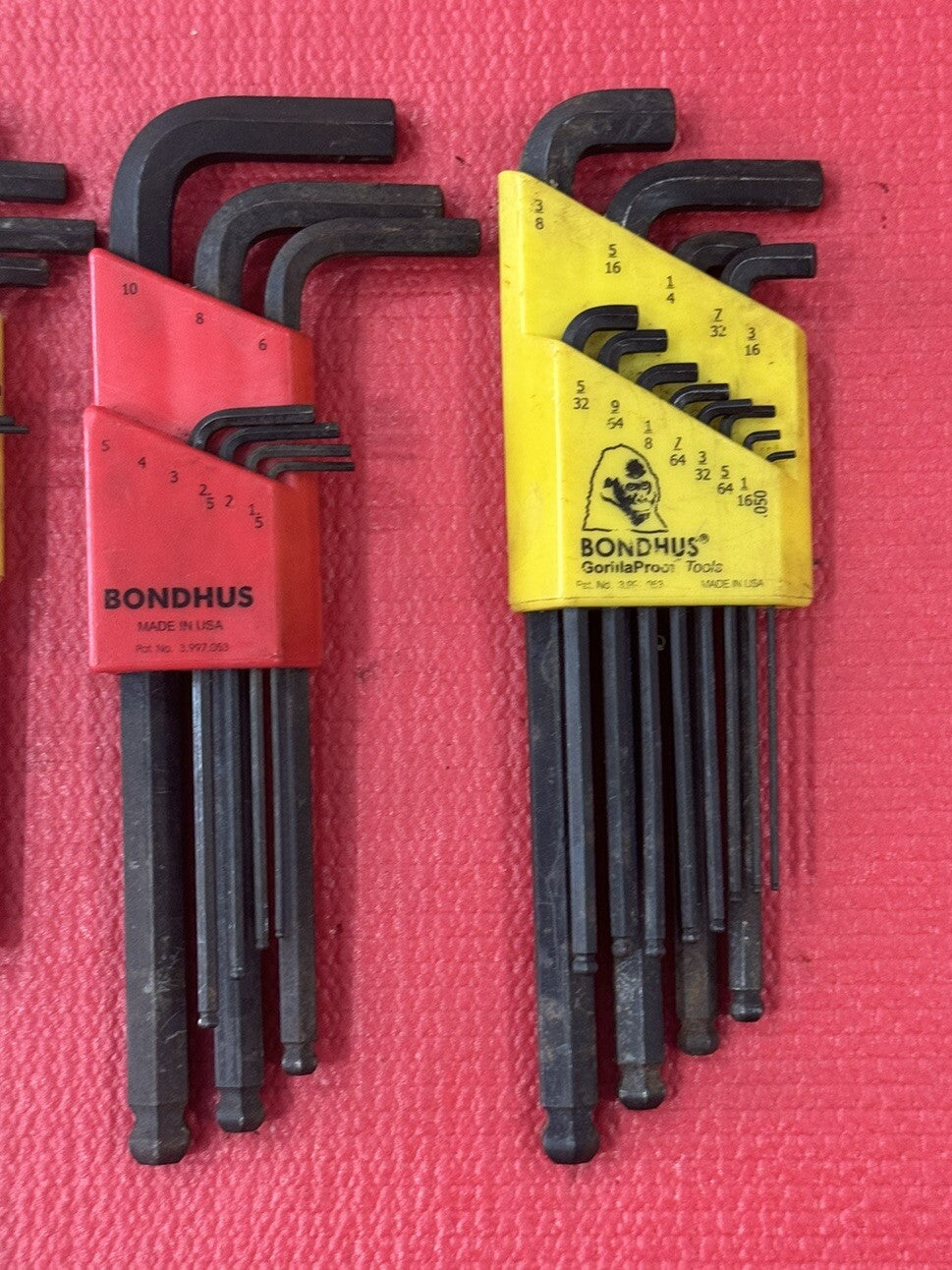 Bondhus Tools 3 PC Set Ball End Tip Hex Key Sets - SAE & Metric 31PCS Total