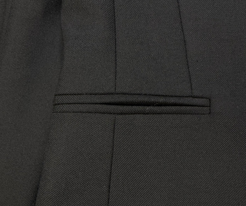 Off-White Tailored Suit Jacket Women 42 Black Tailored Fit Structured Shoulders