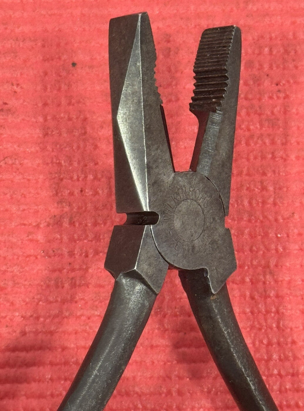 Vintage WILKINSONS 7" Linemans Pliers Made in England Very Rare Only One On eBay