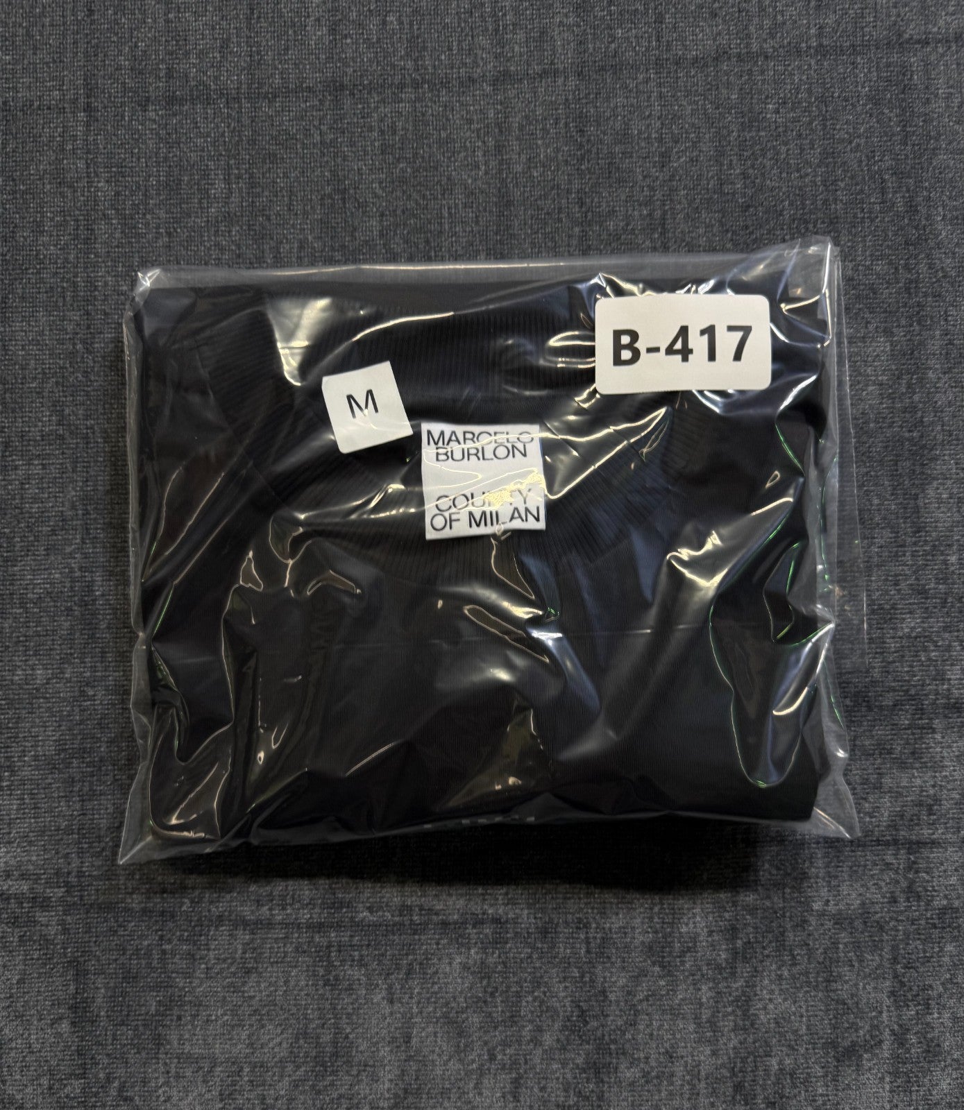 Marcelo Burlon County of Milan BZRP T-Shirt Men's Medium Black Short Sleeve