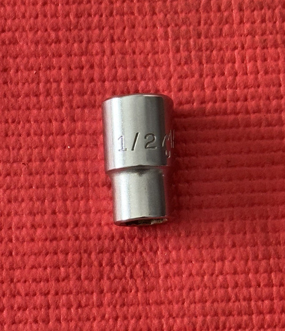MAC Tools V162 1/2"-Drive SAE 1/2" Shallow 12-Point Chrome Socket Made In USA