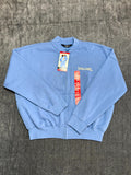NWT Spalding Fleece Bomber Jacket Women's XS Light Blue Full-Zip Long Sleeve