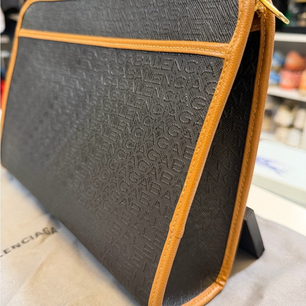 Balenciaga vintage monogram clutch pouch