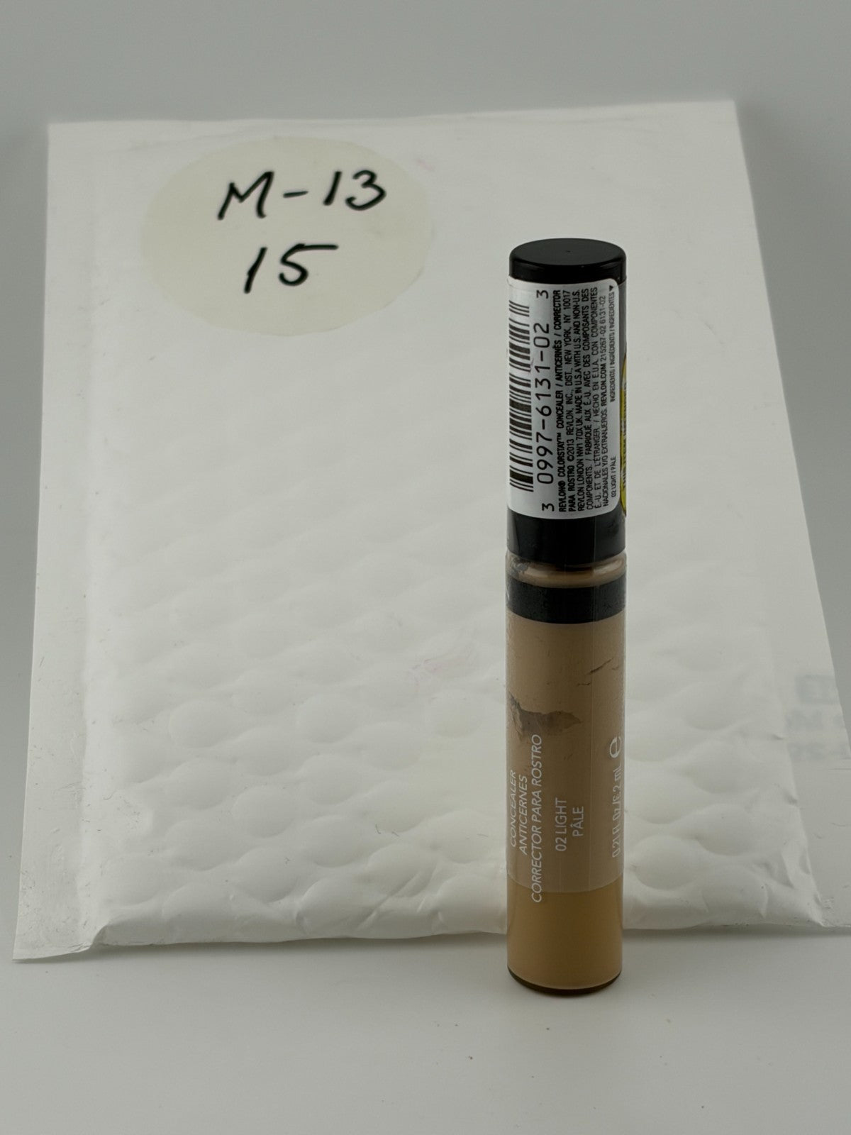 New Revlon ColorStay Full Coverage Concealer Makeup 18M 02 Light Pale - 0.21 Oz