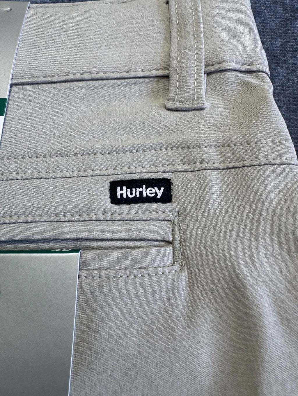 NWT Hurley Trek Hybrid Shorts Men's 40 Light Gray Regular Fit 4-Way Stretch