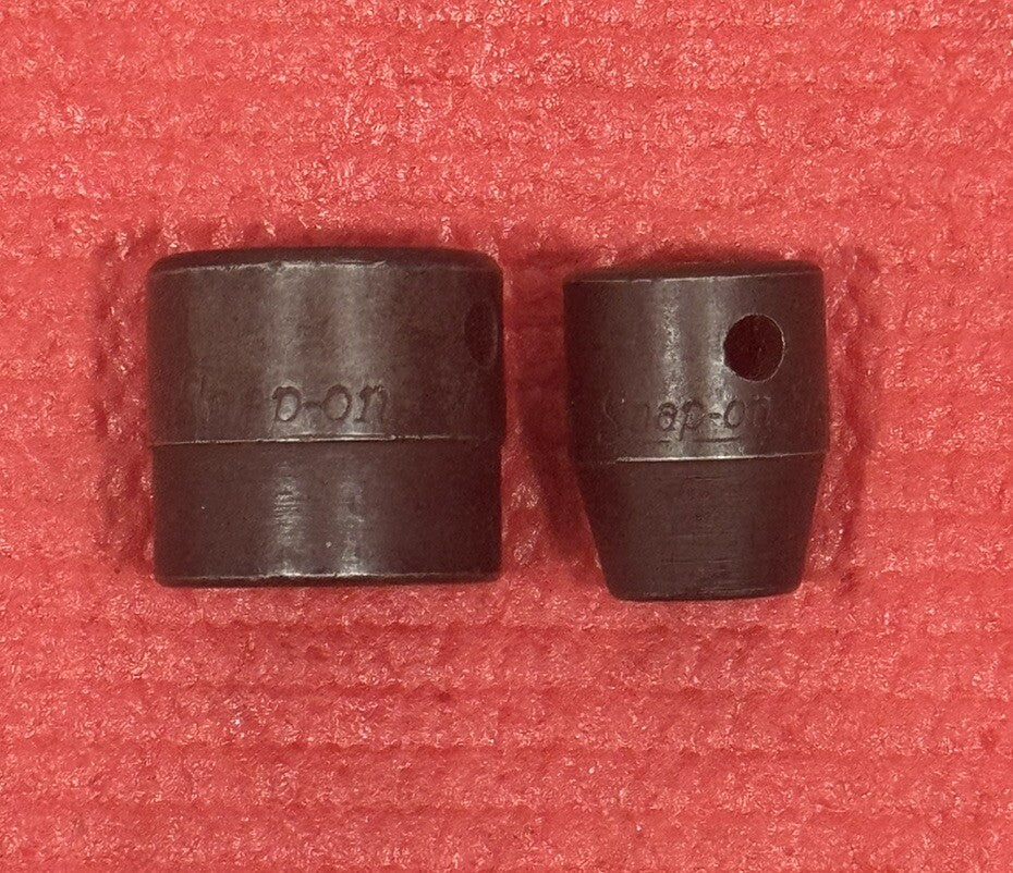Snap-On Tools 2 PC Set PF100 & PF200, 3/8" Drive SAE 6PT Shallow Socket USA