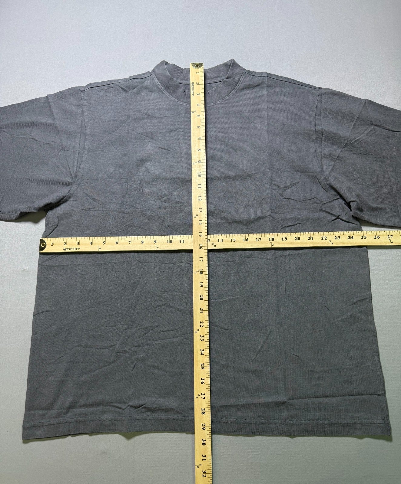 Yeezy YZY Gap Long Sleeve Shirt Men's Large Gray Crew Neck Streetwear Modern