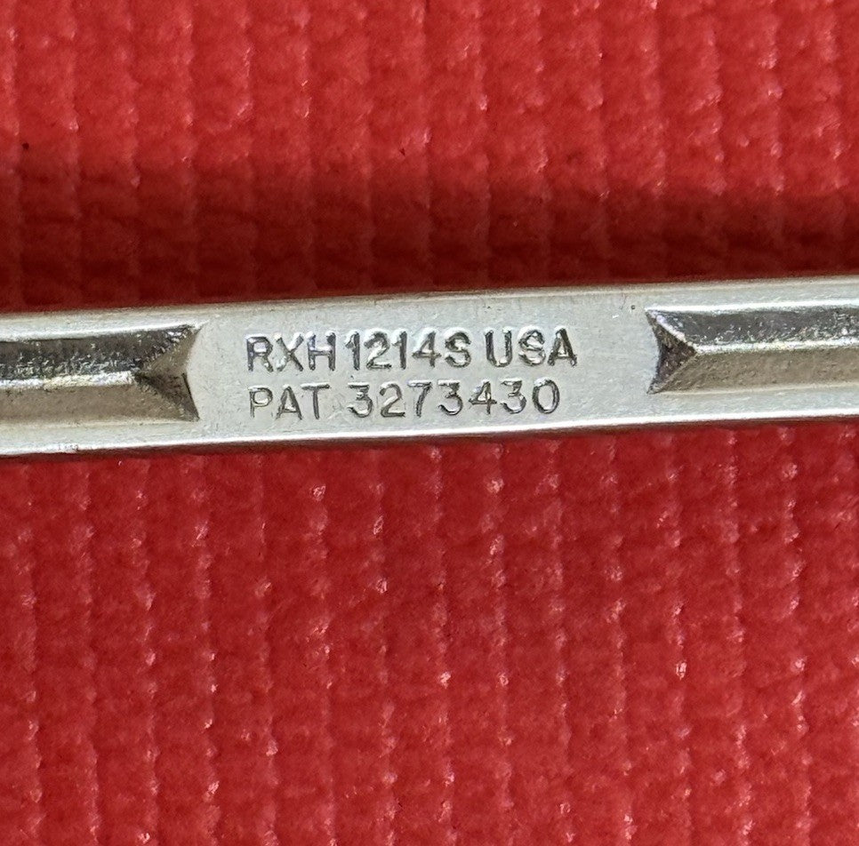 Snap-on Tools Long Chrome Flare Nut Wrench RXH1214S 3/8" x 7/16" 6 Pt 5.75" USA