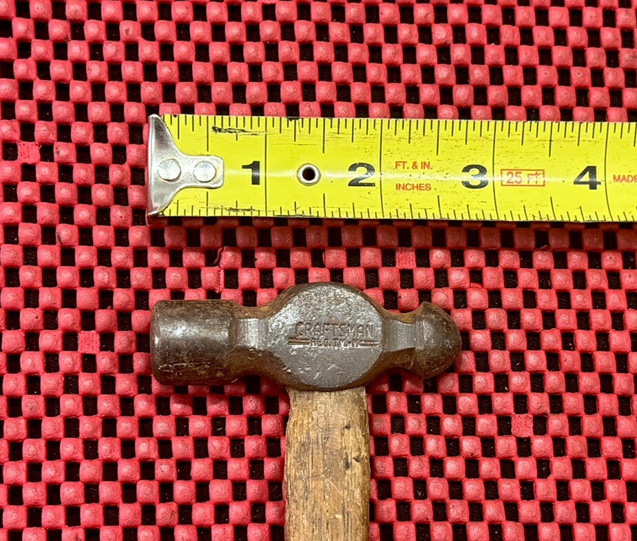 Craftsman Reg TM-M Ball Peen Hammer 12” long 12 oz weight wooden handle USA
